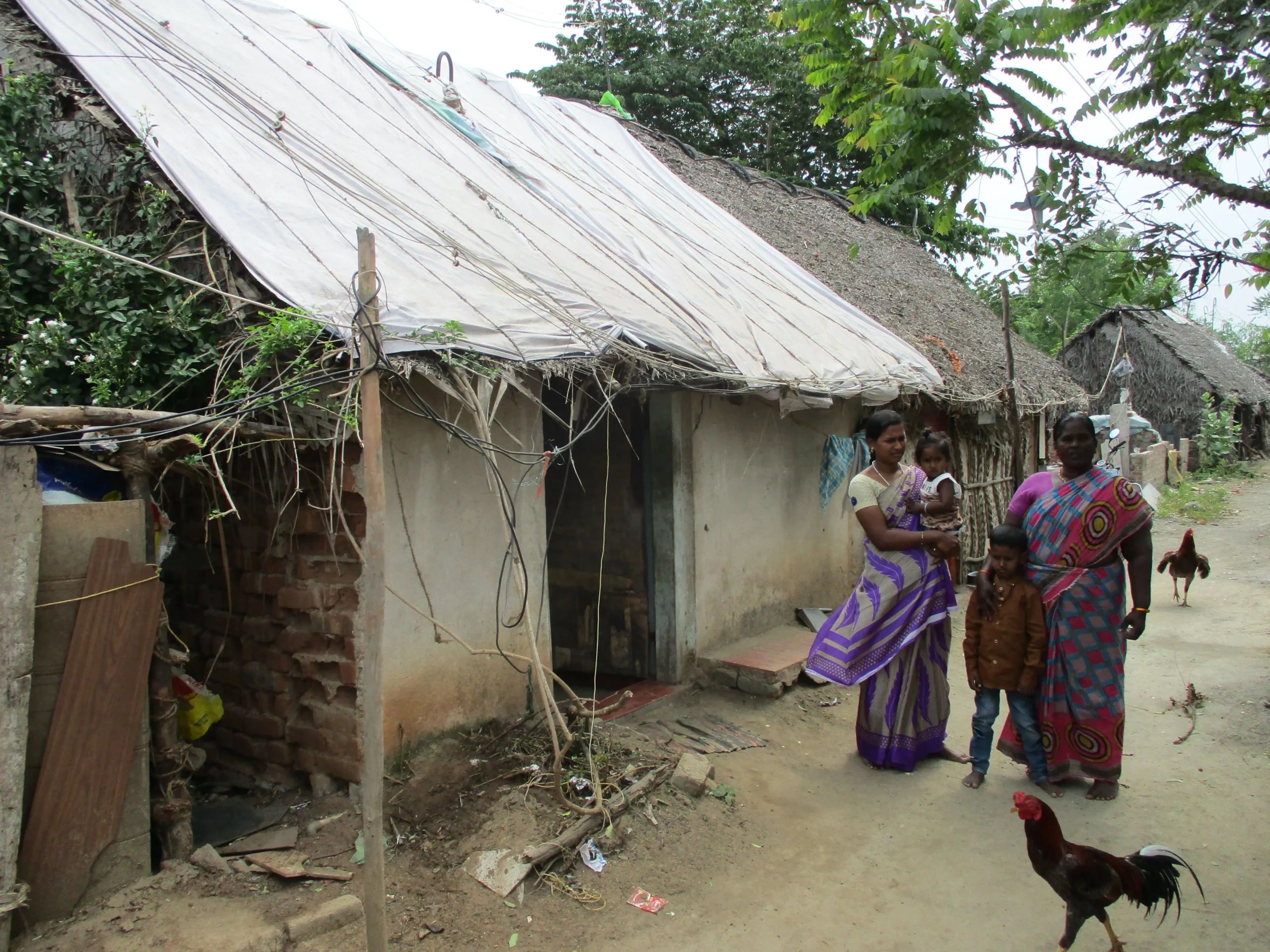 Scène de vie quotidienne à Pondichéry pour la galerie de la page
