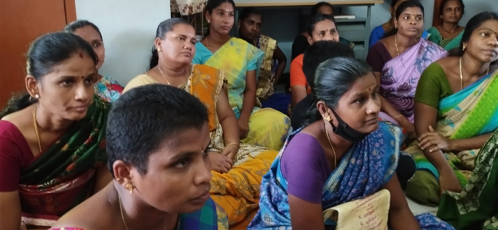 Temps d'écoute collectif avec des mamans accompagnées par AEIM